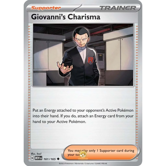 [ENG]	SV3.5	151:	161/165	Giovanni's Charisma	U	(Non-Foil)