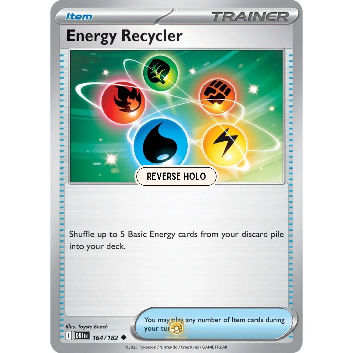 [ENG] Pokemon SV10 Destined Rivals: 164/182 Energy Recycler [Item] [U - Uncommon] (Reverse Holo)