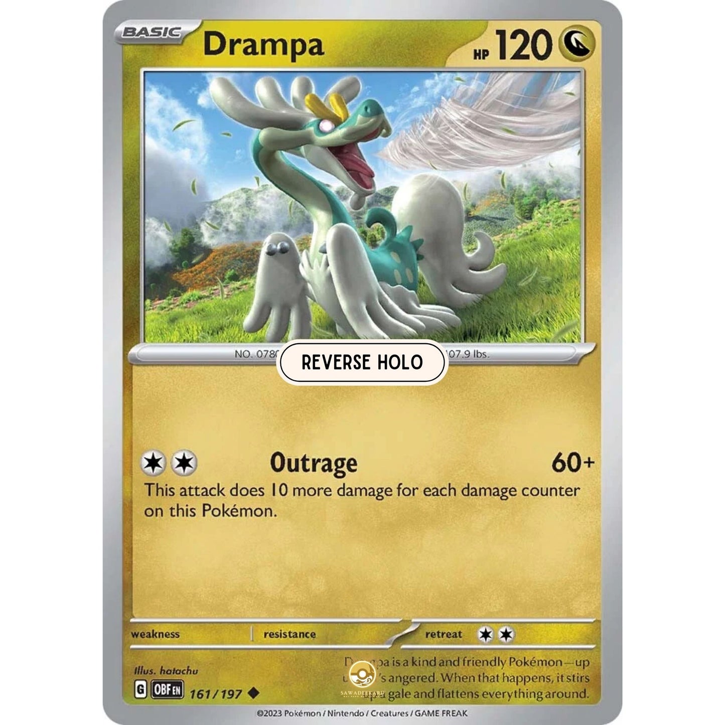 [ENG]	SV03	Obsidian Flames:	161/197	Drampa	U	(Reverse Holo)