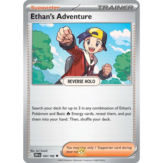 [ENG] Pokemon SV10 Destined Rivals: 165/182 Ethan's Adventure [Support] [U - Uncommon] (Reverse Holo)
