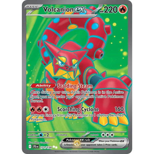 [ENG] Pokemon SV09 Journey Together: 171/159 Volcanion ex [Fire] [UR - Ultra Rare] (Foil)