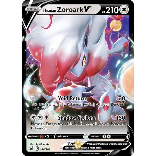 [ENG] SWSH 11 Lost Origin: 146/196 Hisuian Zoroark V R (Foil)