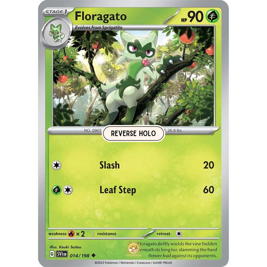 [ENG] SV01 Scarlet Violet Base Set: 014/198 Floragato U (Reverse Holo)