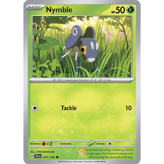 [ENG] Pokemon SV07 Stellar Crown: 015/142 Nymble [Grass] [C - Common] (Non-foil)