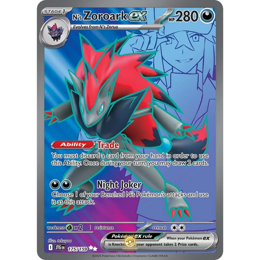 [ENG] Pokemon SV09 Journey Together: 175/159 N's Zoroark ex [Darkness] [UR - Ultra Rare] (Foil)