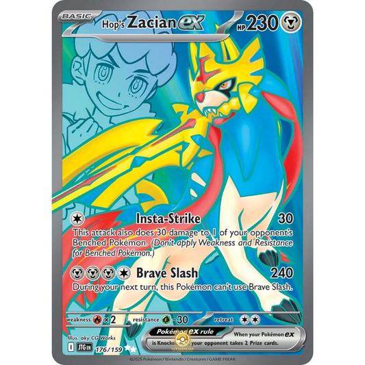 [ENG] Pokemon SV09 Journey Together: 176/159 Hop's Zacian ex [Metal] [UR - Ultra Rare] (Foil)