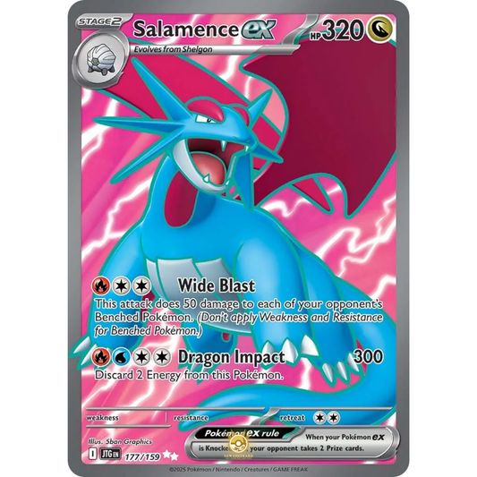 [ENG] Pokemon SV09 Journey Together: 177/159 Salamence ex [Dragon] [UR - Ultra Rare] (Foil)