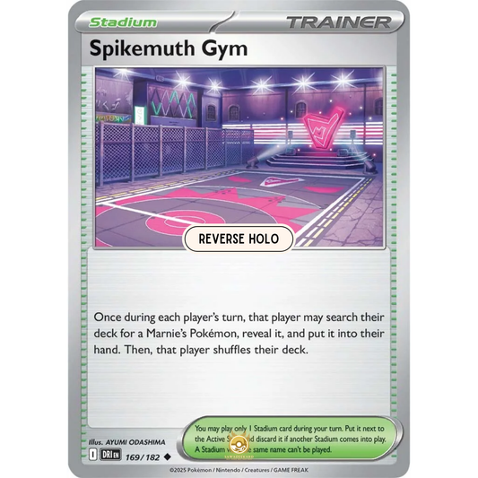 [ENG] Pokemon SV10 Destined Rivals: 169/182 Spikemuth Gym [Stadium] [U - Uncommon] (Reverse Holo)