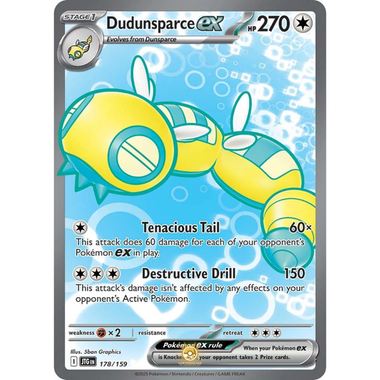 [ENG] Pokemon SV09 Journey Together: 178/159 Dudunsparce ex [Colorless] [UR - Ultra Rare] (Foil)