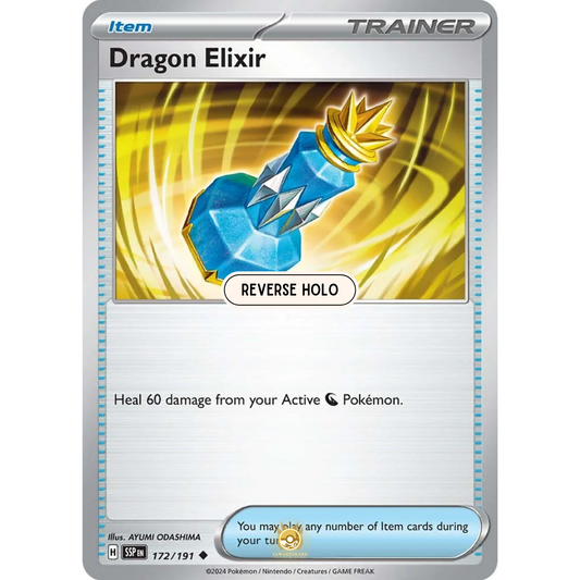 [ENG] Pokemon SV08 Surging Sparks: 172/191 Dragon Elixir [Item] [U - Uncommon] (Reverse Holo)