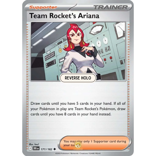 [ENG] Pokemon SV10 Destined Rivals: 171/182 Team Rocket's Ariana [Support] [U - Uncommon] (Reverse Holo)