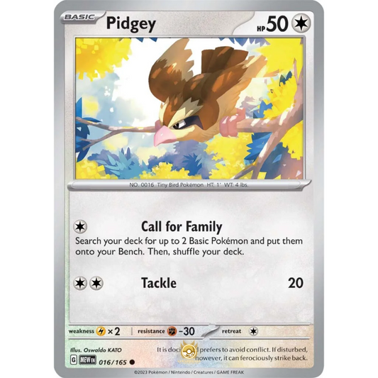 [ENG]	SV3.5	151:	016/165	Pidgey		C	(Non-Foil)