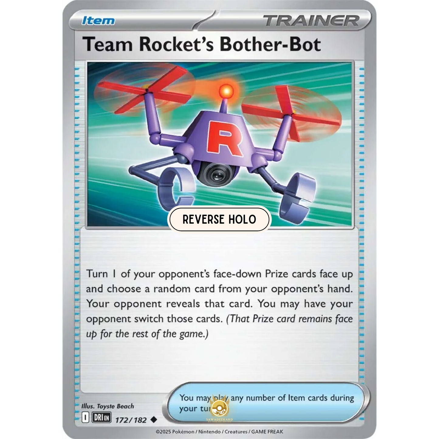 [ENG] Pokemon SV10 Destined Rivals: 172/182 Team Rocket's Bother-Bot [Item] [U - Uncommon] (Reverse Holo)