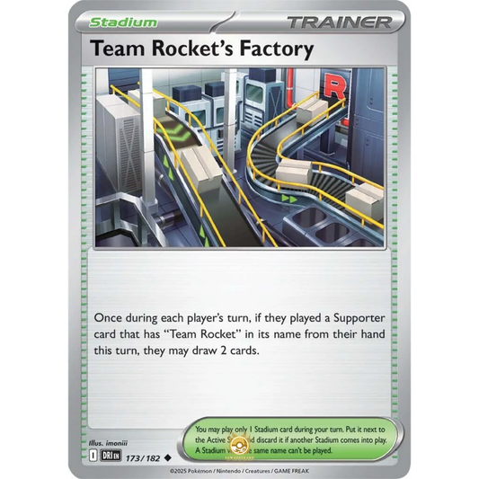 [ENG] Pokemon SV10 Destined Rivals: 173/182 Team Rocket's Factory [Stadium] [U - Uncommon] (Non-foil)