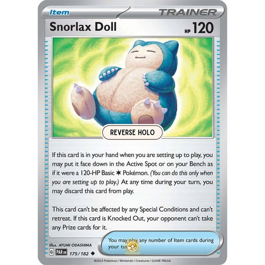 [ENG]	SV04	Paradox Rift:	175/182	Snorlax Doll	U	(Reverse Holo)