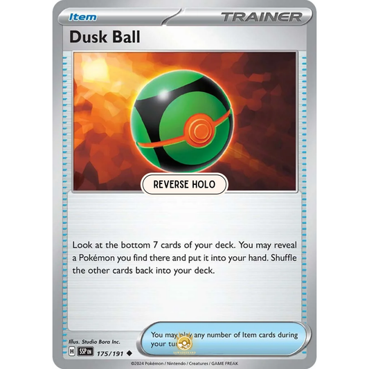 [ENG] Pokemon SV08 Surging Sparks: 175/191 Dusk Ball [Item] [U - Uncommon] (Reverse Holo)
