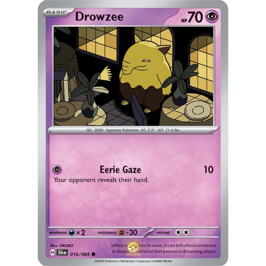 [ENG] Pokemon SV6.5 Shrouded Fable: 016/064 Drowzee [Psychic] [C - Common] (Non-foil)
