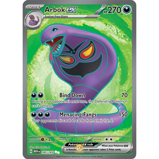 [ENG]	SV3.5	151:	185/165	Arbok EX	SR	(Foil)