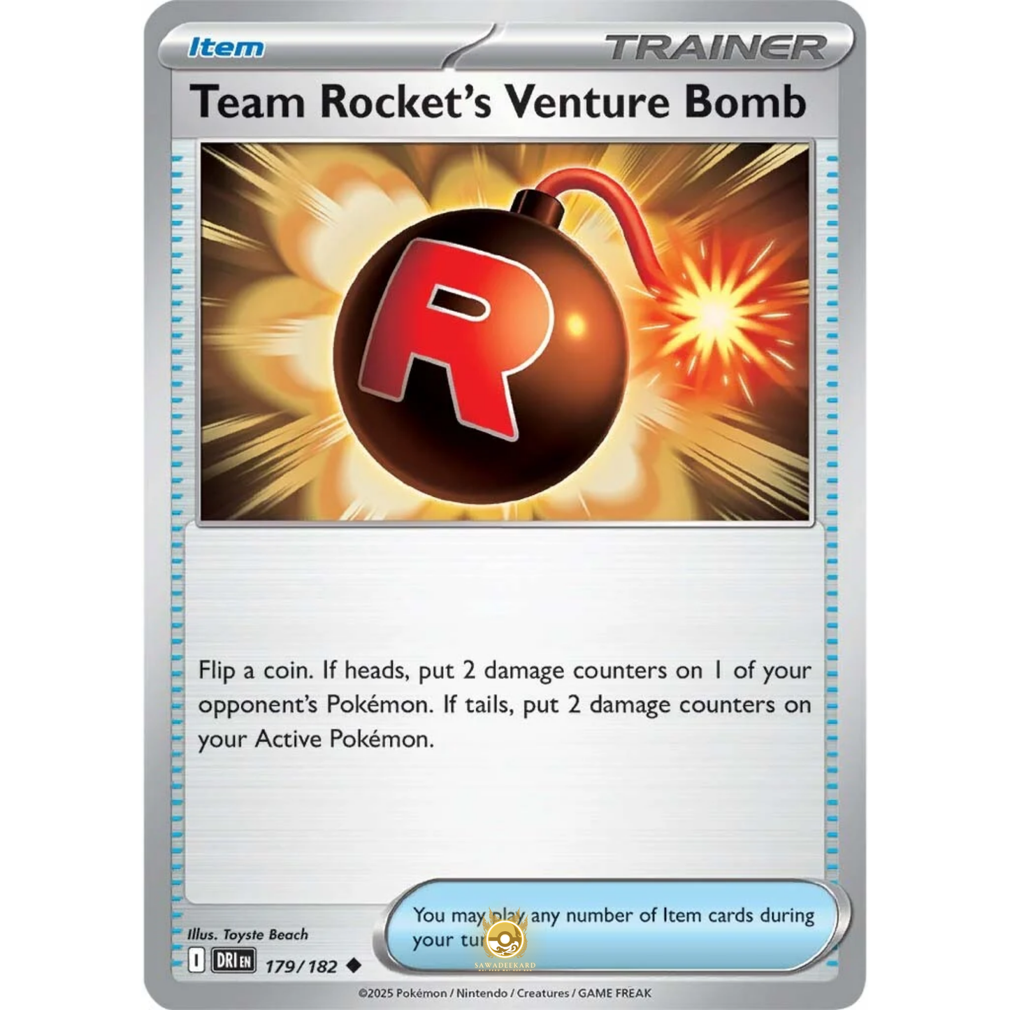 [ENG] Pokemon SV10 Destined Rivals: 179/182 Team Rocket's Venture Bomb [Item] [U - Uncommon] (Non-foil)