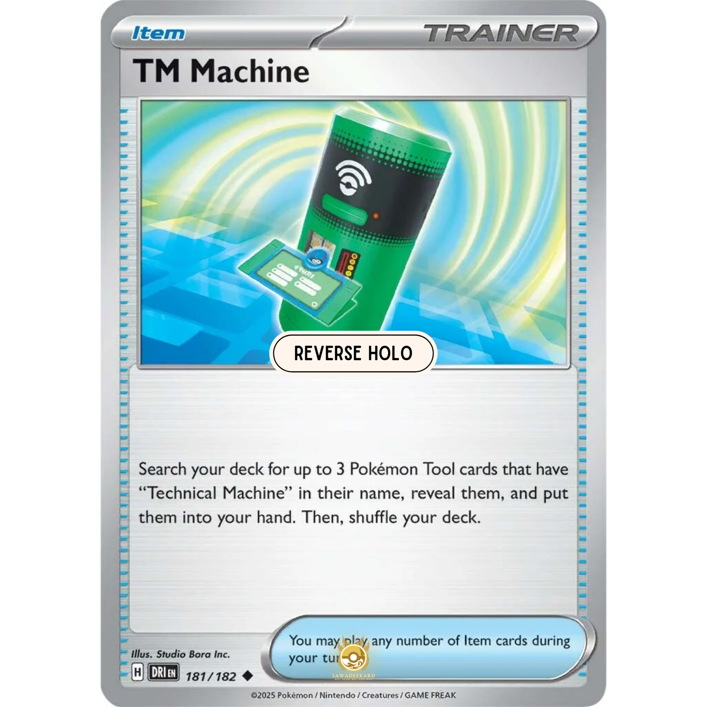[ENG] Pokemon SV10 Destined Rivals: 181/182 TM Machine [Item] [U - Uncommon] (Reverse Holo)
