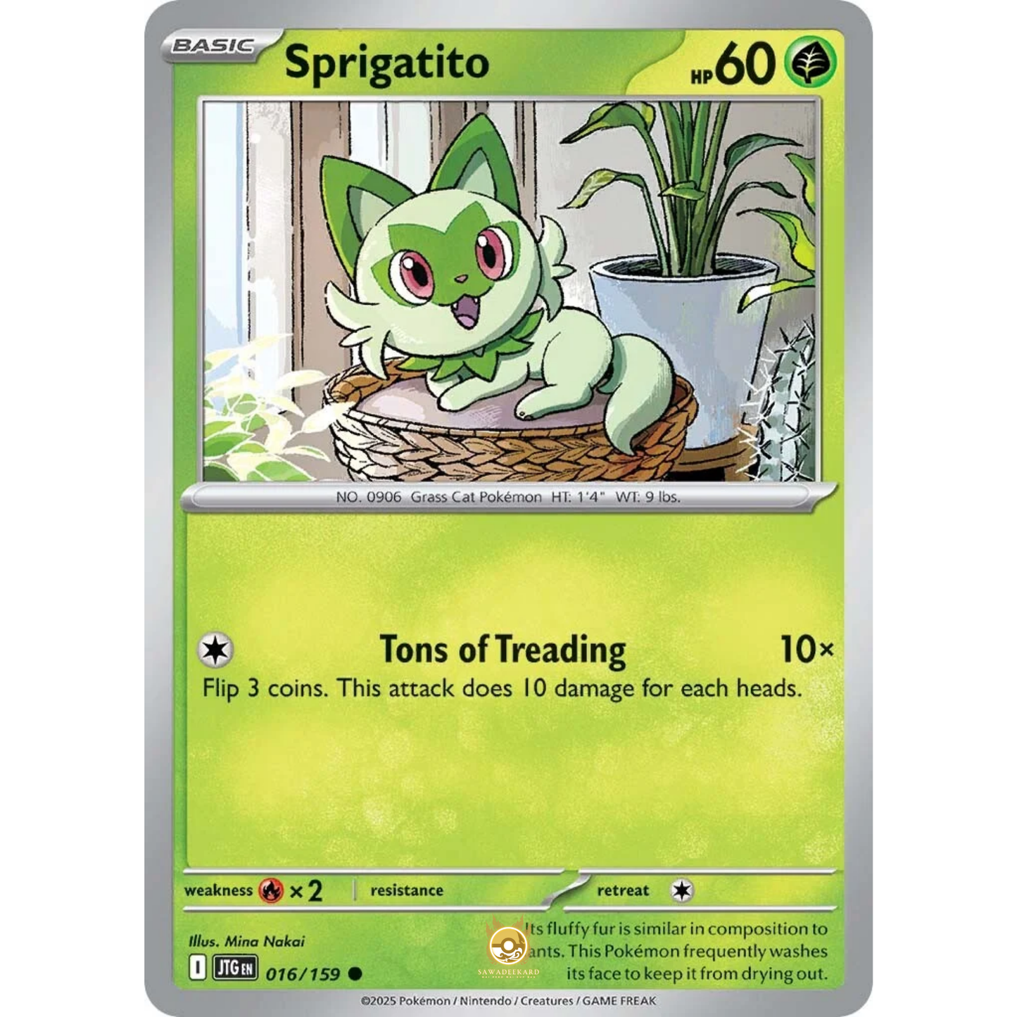 [ENG] Pokemon SV09 Journey Together: 016/159 Sprigatito [Grass] [C - Common] (Non-foil)