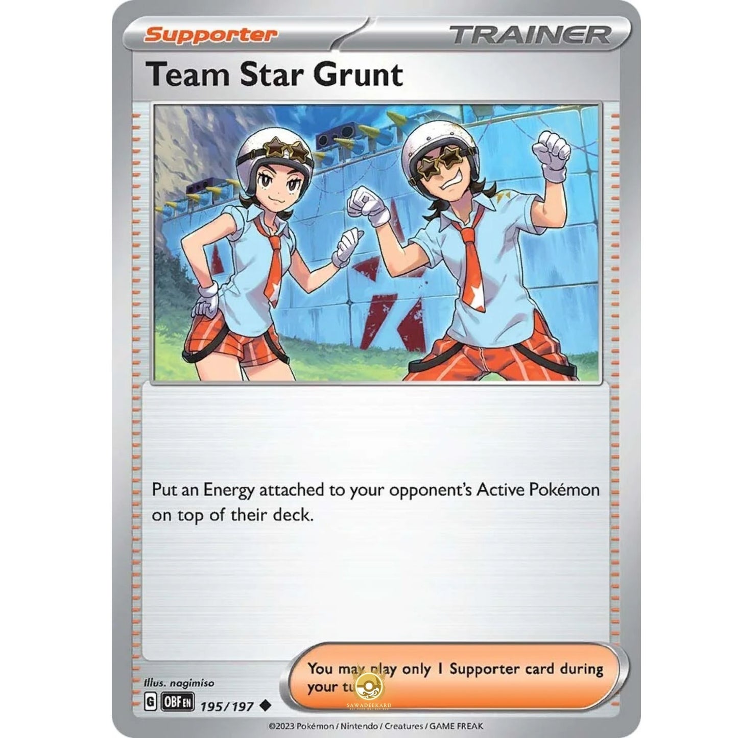 [ENG]	SV03	Obsidian Flames:	195/197	Team Star Grunt	U	(Non-Foil)