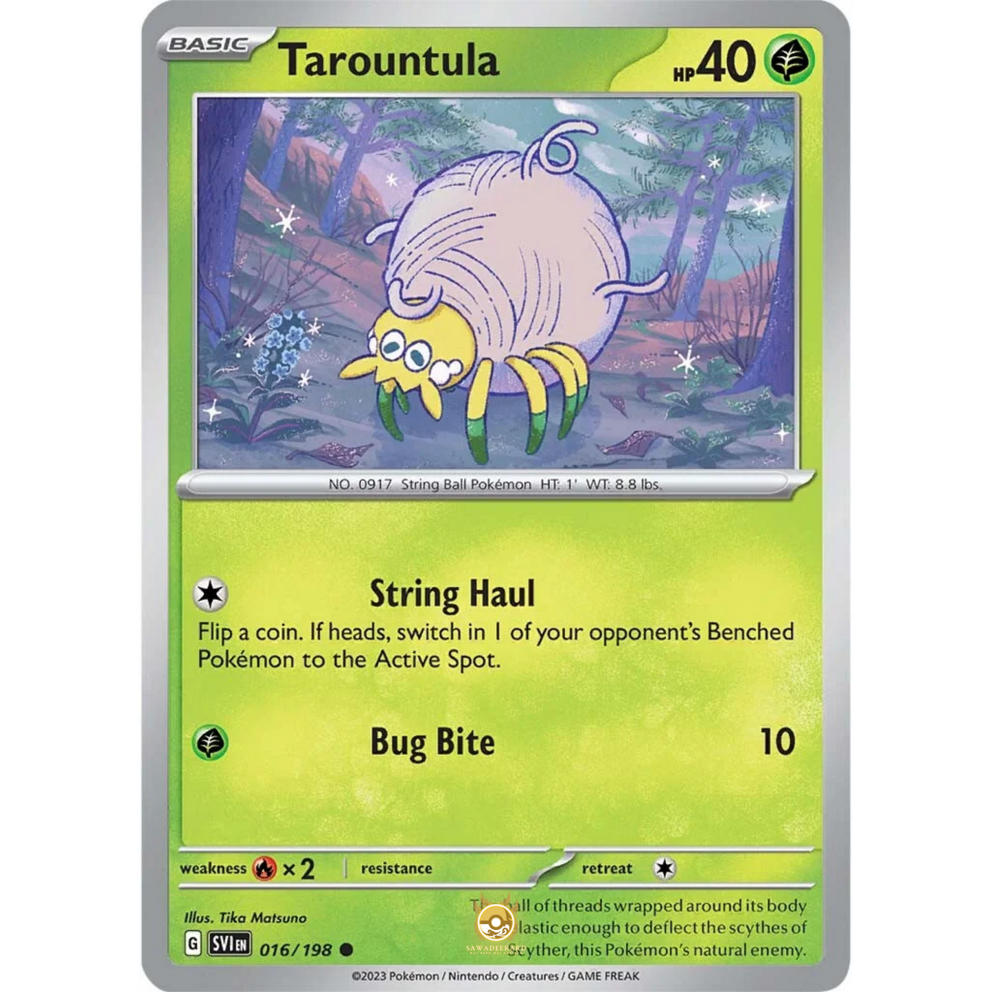 [ENG] SV01 Scarlet Violet Base Set: 016/198 Tarountula C (Non-Foil)