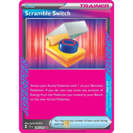 [ENG] Pokemon SV08 Surging Sparks: 186/191 Scramble Switch [Item] [AS - ACE SPEC] (Foil)