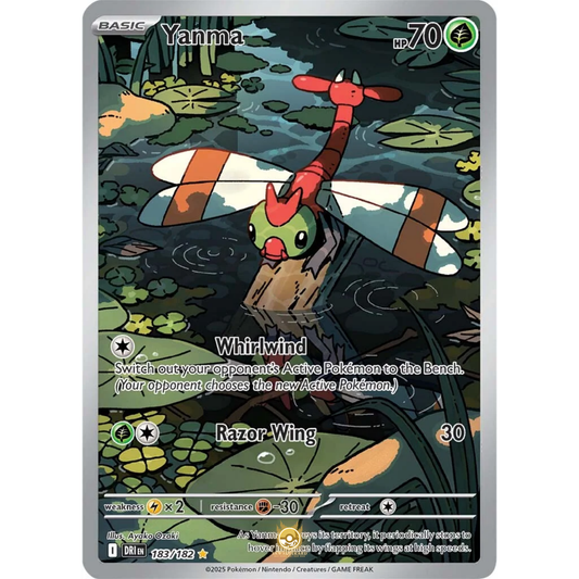 [ENG] Pokemon SV10 Destined Rivals: 183/182 Yanma [Grass] [IR - Illustration Rare] (Foil)