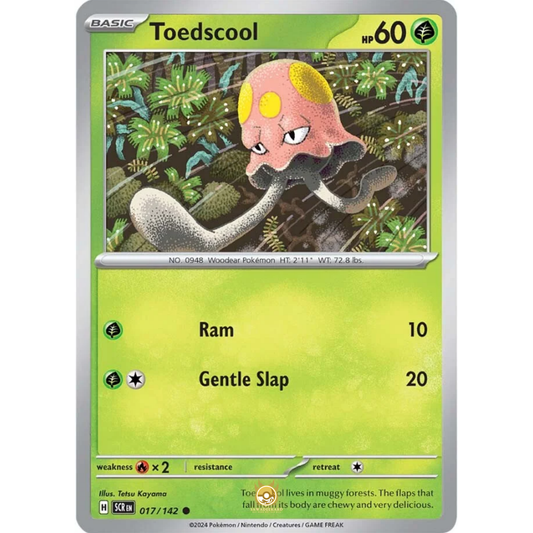 [ENG] Pokemon SV07 Stellar Crown: 017/142 Toedscool [Grass] [C - Common] (Non-foil)