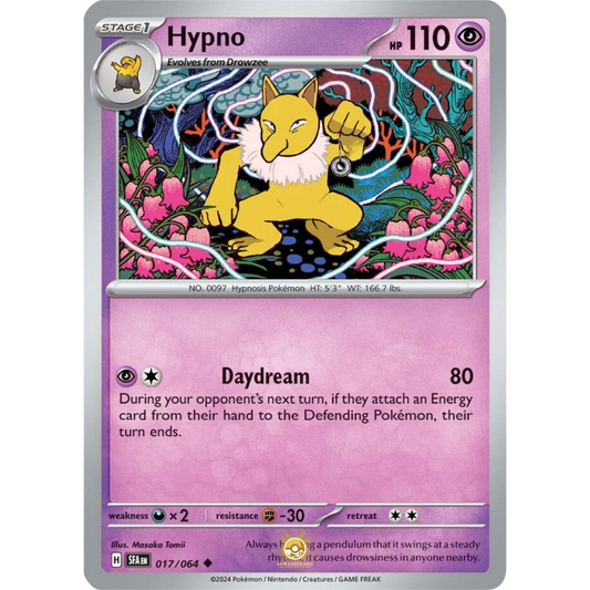 [ENG] Pokemon SV6.5 Shrouded Fable: 017/064 Hypno [Psychic] [U - Uncommon] (Non-foil)