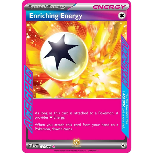 [ENG] Pokemon SV08 Surging Sparks: 191/191 Enriching Energy [Colorless] [AS - ACE SPEC] (Foil)