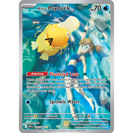 [ENG] Pokemon SV10 Destined Rivals: 193/182 Misty's Psyduck [Water] [IR - Illustration Rare] (Foil)