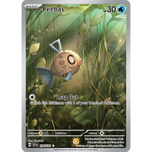 [ENG] Pokemon SV08 Surging Sparks: 198/191 Feebas [Water] [IR - Illustration Rare] (Foil)