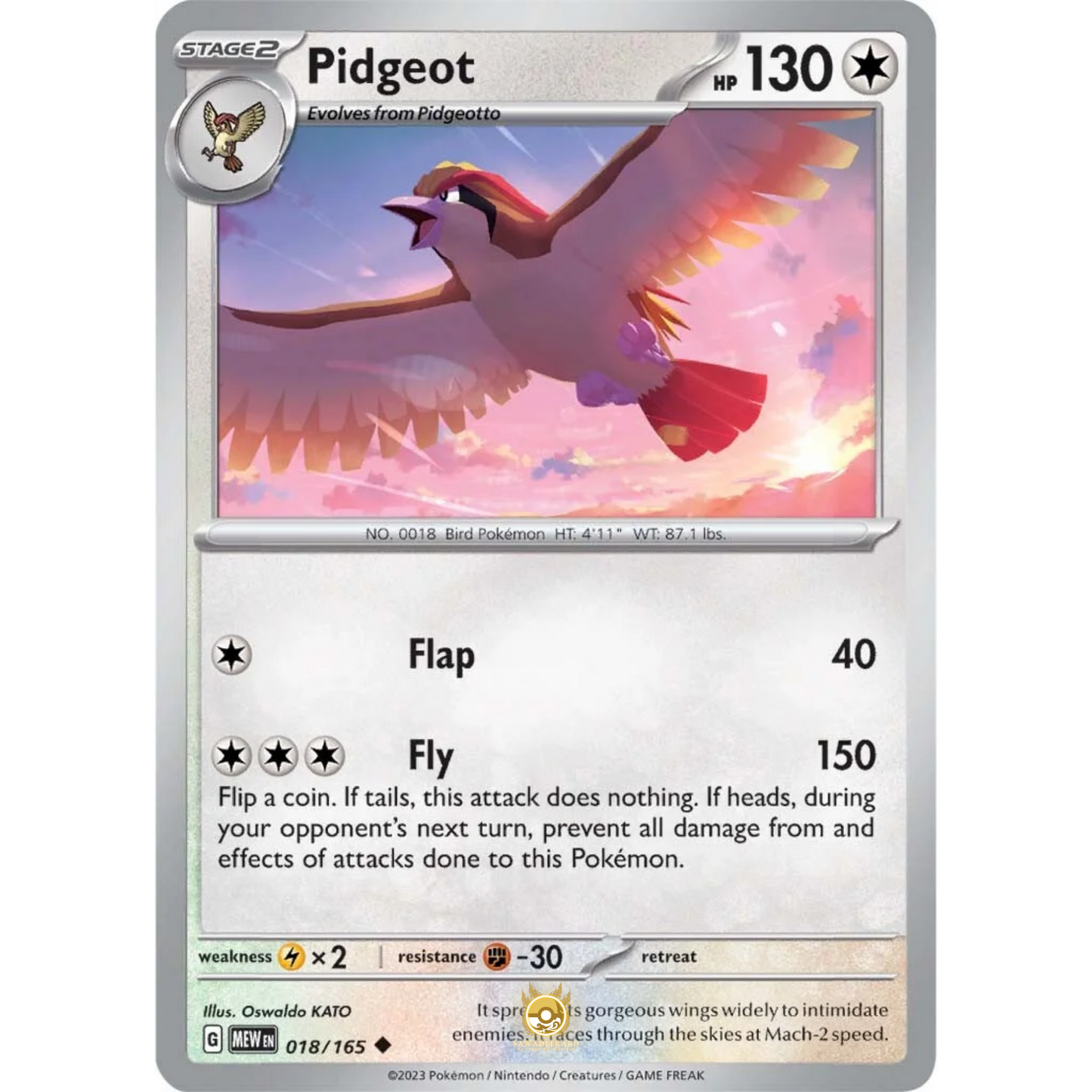 [ENG]	SV3.5	151:	018/165	Pigeot		U	(Non-Foil)