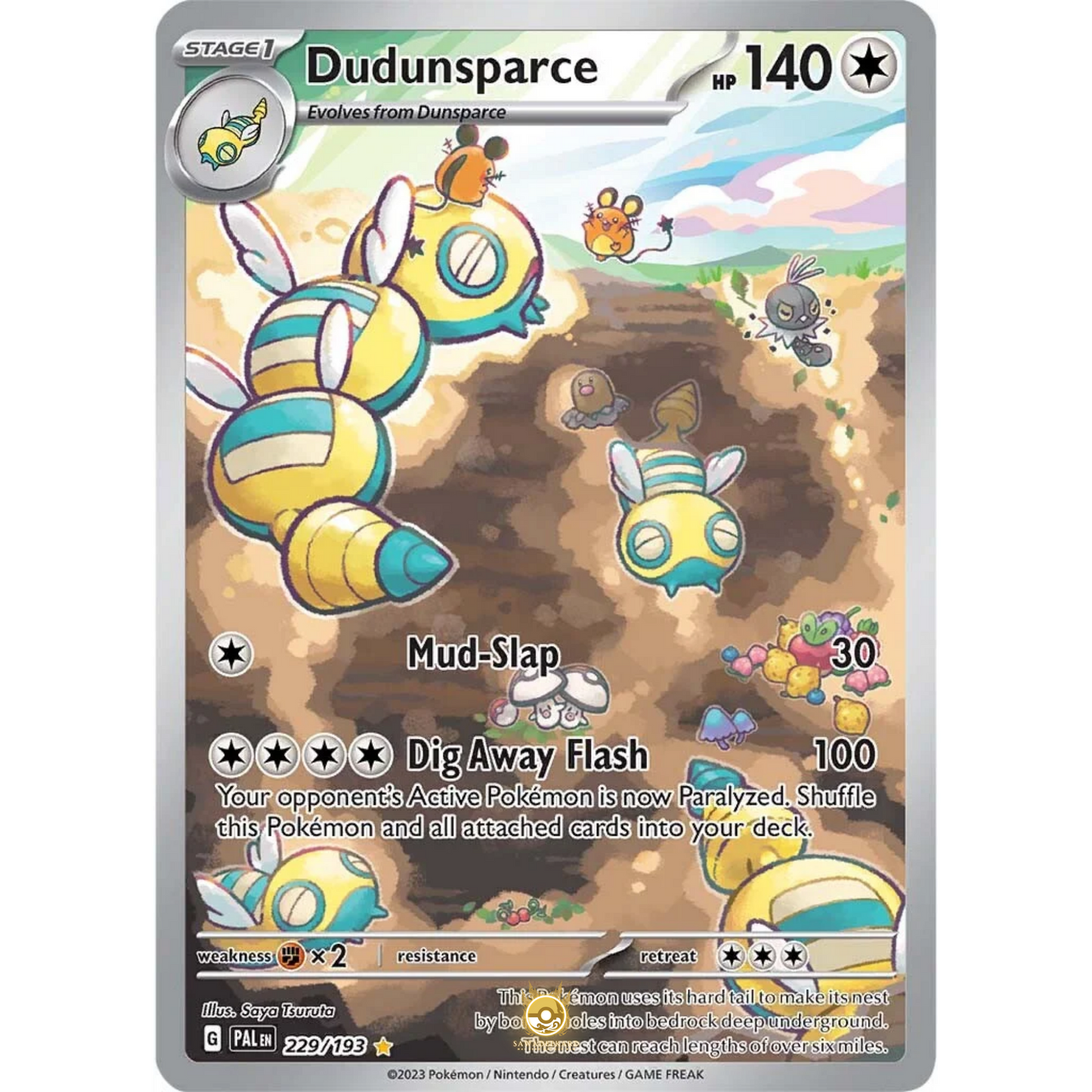 [ENG] SV02 Paldea Evolved: 229/193 Dudunsparce IR (Foil)