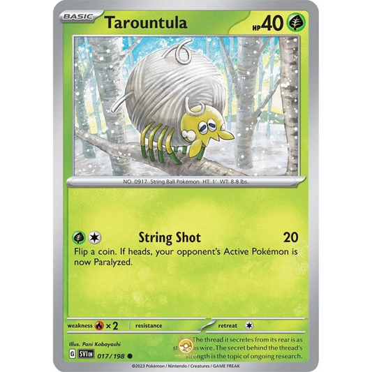 [ENG] SV01 Scarlet Violet Base Set: 017/198 Tarountula C (Non-Foil)