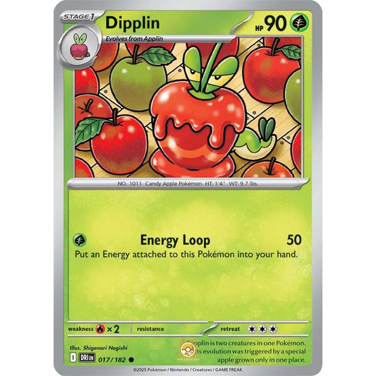 [ENG] Pokemon SV10 Destined Rivals: 017/182 Dipplin [Grass] [C - Common] (Non-foil)
