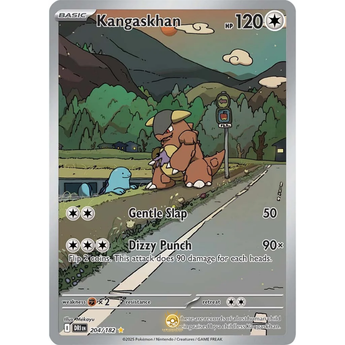 [ENG] Pokemon SV10 Destined Rivals: 204/182 Kangaskhan [Colorless] [IR - Illustration Rare] (Foil)