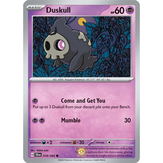[ENG] Pokemon SV6.5 Shrouded Fable: 018/064 Duskull [Psychic] [C - Common] (Non-foil)