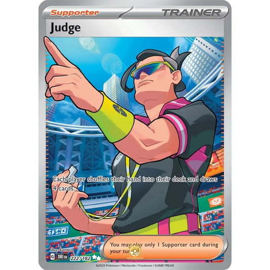 [ENG] Pokemon SV10 Destined Rivals: 222/182 Judge [Support] [UR - Ultra Rare] (Foil)