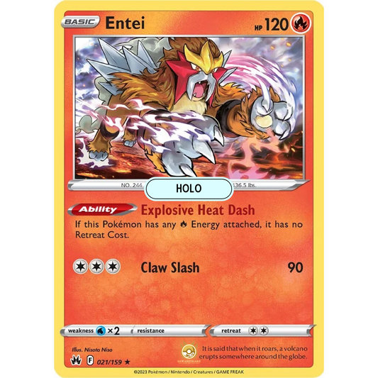 [ENG] SWSH 12.5 Crown Zenith: 021/159 Entei R (Foil)