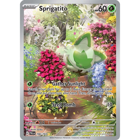 [ENG] SV02 Paldea Evolved: 196/193 Sprigatito IR (Foil)