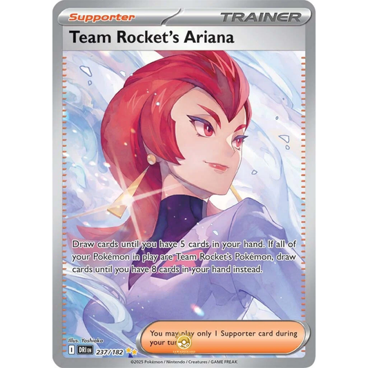 [ENG] Pokemon SV10 Destined Rivals: 237/182 Team Rocket's Ariana [Support] [SIR - Special Illustration Rare] (Foil)