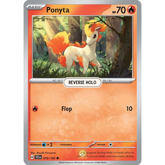 [ENG] Pokemon SV07 Stellar Crown: 019/142 Ponyta [Fire] [C - Common] (Reverse Holo)