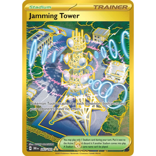 [ENG] Pokemon SV10 Destined Rivals: 243/182 Jamming Tower [Stadium] [HR - Hyper Rare] (Foil)