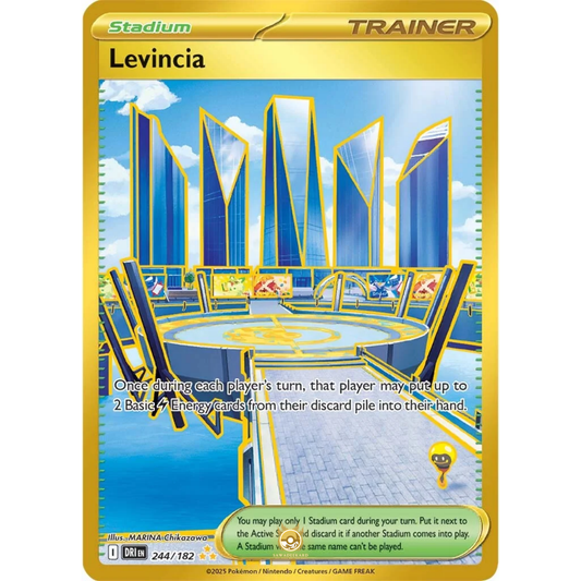 [ENG] Pokemon SV10 Destined Rivals: 244/182 Levincia [Stadium] [HR - Hyper Rare] (Foil)