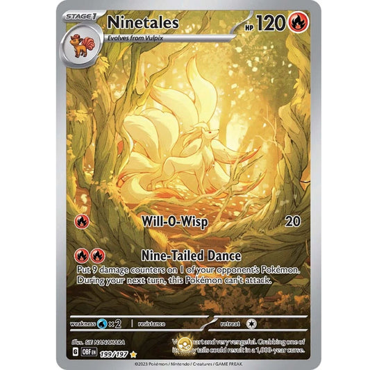 [ENG]	SV03	Obsidian Flames:	199/197	Ninetales	IR	(Foil)