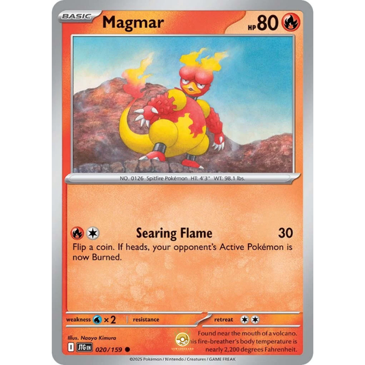 [ENG] Pokemon SV09 Journey Together: 020/159 Magmar [Fire] [C - Common] (Non-foil)