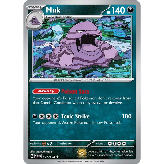 [ENG] SV01 Scarlet Violet Base Set: 127/198 Muk U (Non-Foil)